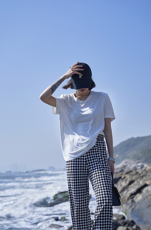 New year in early spring! [Za] simple and versatile multicolor short sleeve T-shirt 10399# LSL