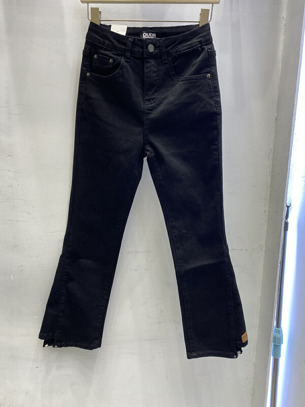 Early spring! [pudr] Korean fashion jeans with irregular leg 2100# XJ