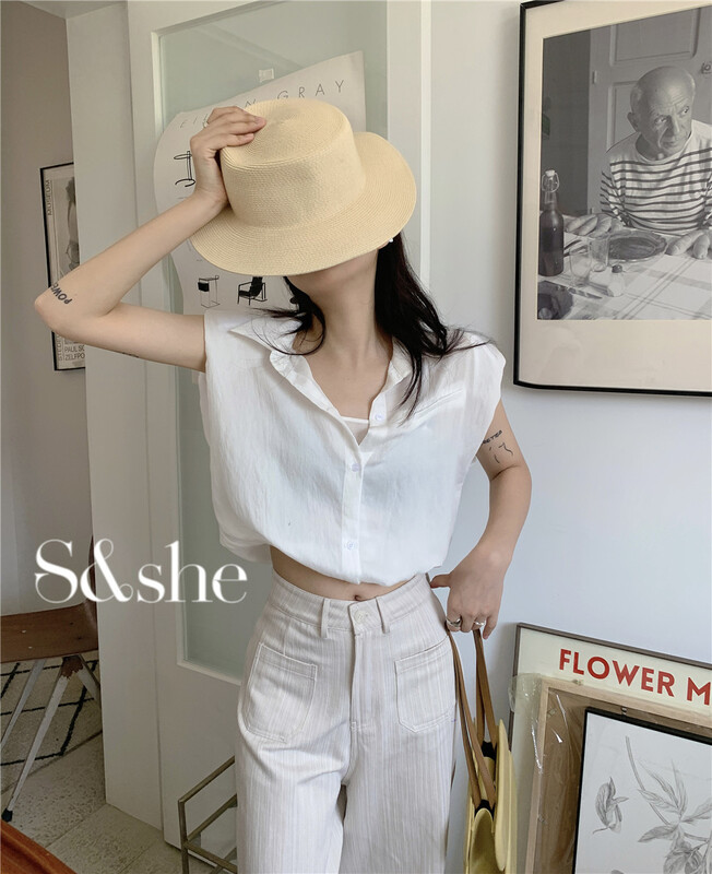 [she] two fake blouses designed by a minority 1210a# XJ