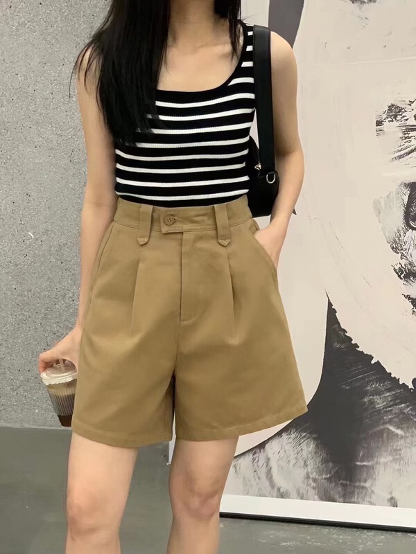 初夏上新!【小蠻腰】簡約舒適顯瘦休閒短褲  296#  HBX