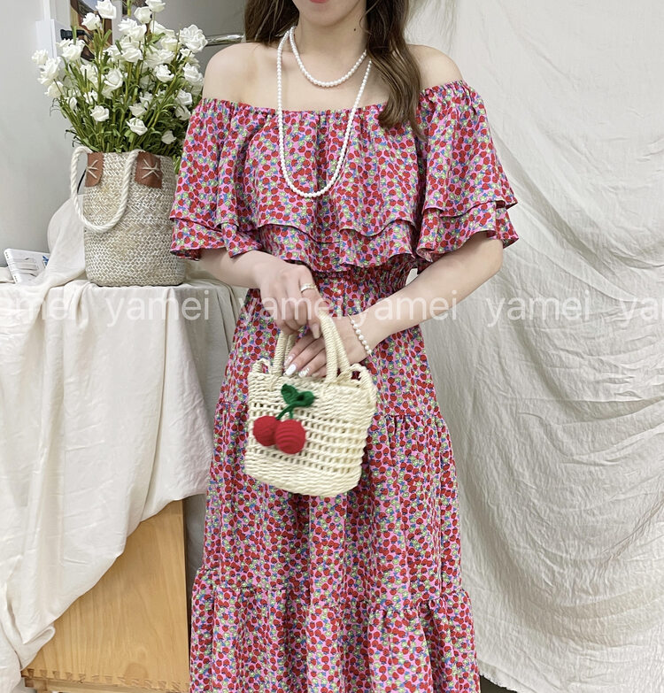 [ya. Mei] lady Pleated Dress 3556# ll