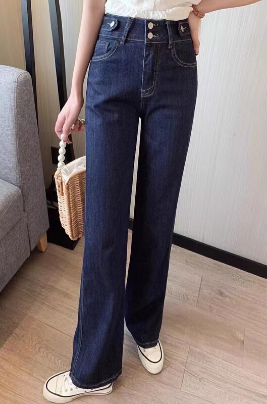 [JFT] Korean high waist versatile straight jeans jft3673# CLS