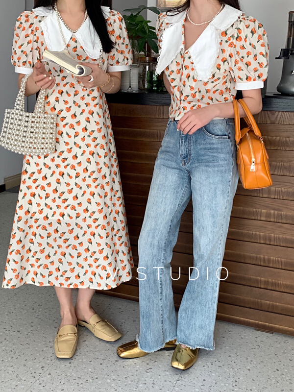 New in early summer! [v.studio] floral dress 5237# L