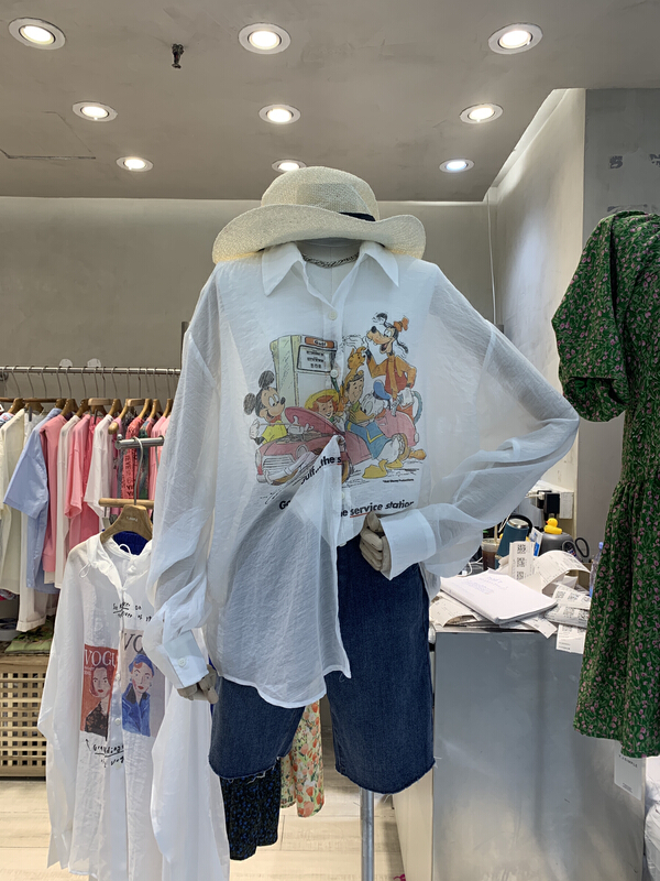 [YJ. Simple] Mickey pattern fashion shirt 3055# ozq