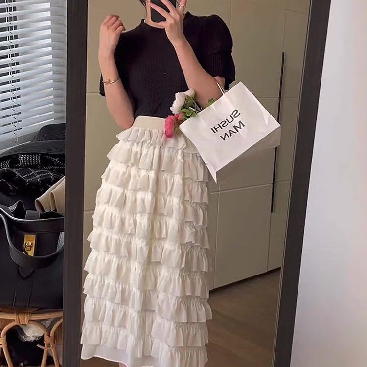 goods in stock! [neeko] Korean versatile ladies' skirt (only skirts) 3511-2# PCZ