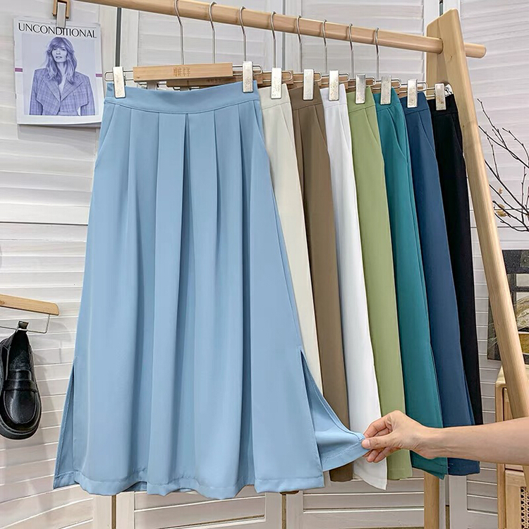 [Gangan] Korean solid color slim skirt 1262# Cl