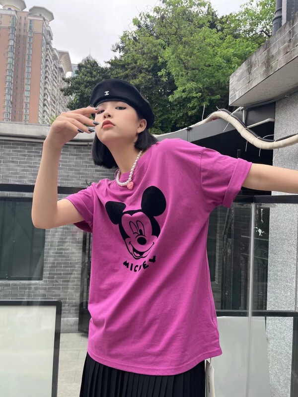 New in early summer! [Xixi studio] Mickey print loose short sleeve T-shirt 9020# XYJ