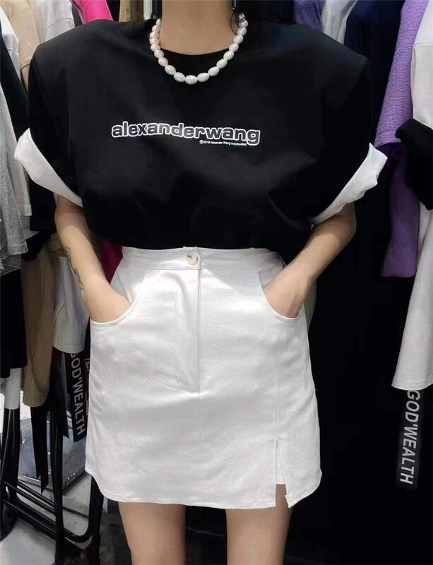 New in early summer! [Yan Zhen] casual letter printed loose short sleeve T-shirt 98207# PCZ