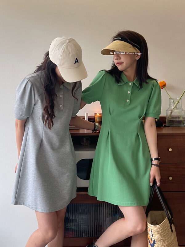 New in early summer! [B plus] simple casual slim dress 22-347-2# HBx