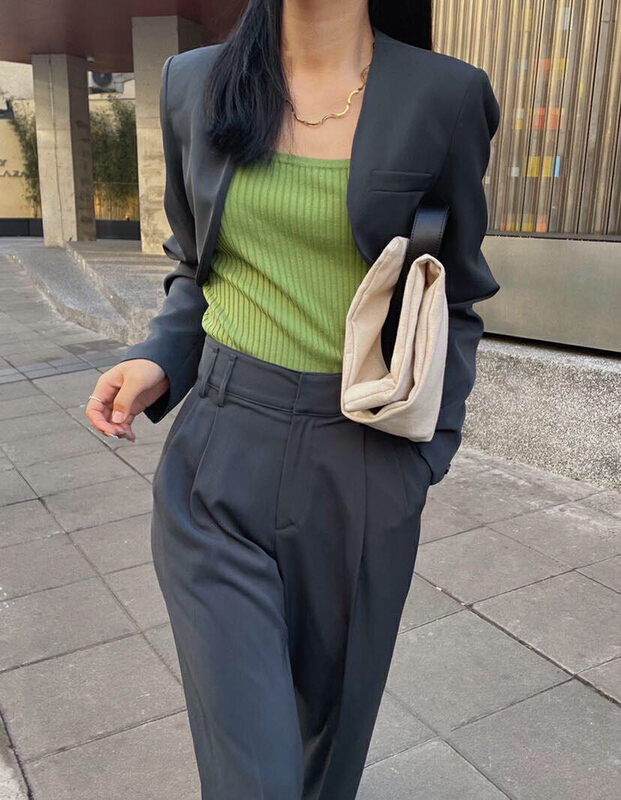 [soul] Korean style commuter thin short coat bt16005211w# CLS