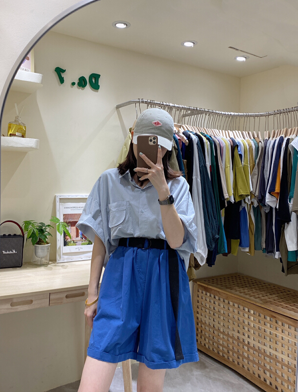 New in early summer! [da. 7] Korean loose and versatile casual shorts (with belt) 8883# LSL