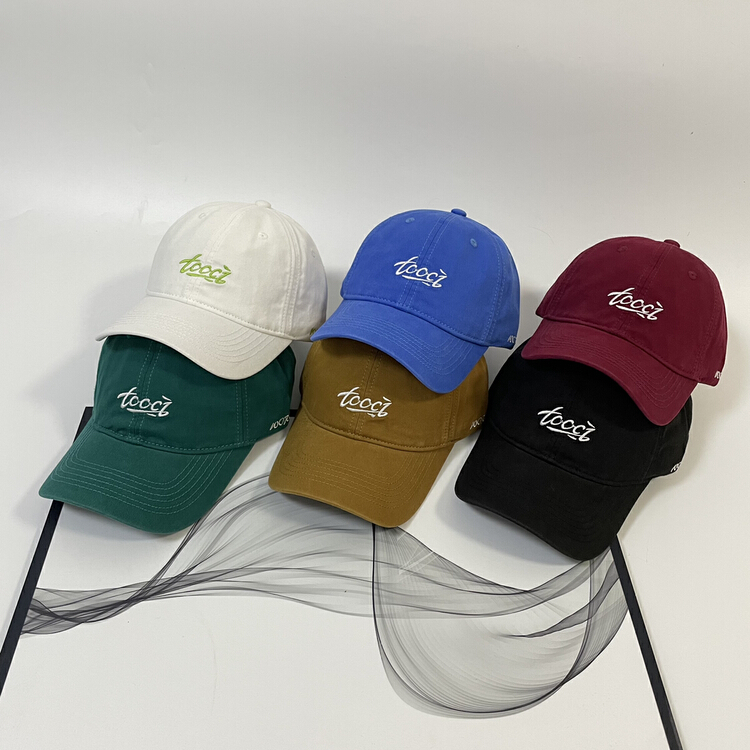 [aesthetic hat industry] Korean letter embroidered casual hat 4025# LSL