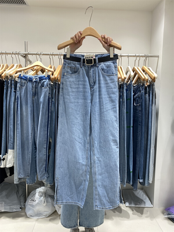 [o not 1] simple Korean minority jeans (with belt) w515# LSW