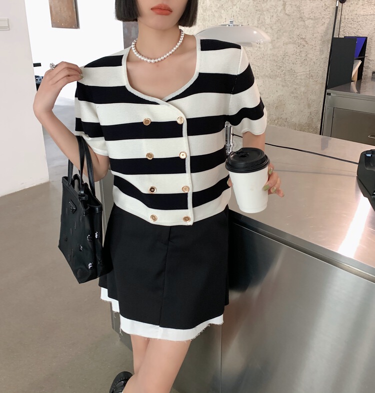 New in early summer! [DTU] Korean version simple, versatile and slim shirt 32882-1# LSL