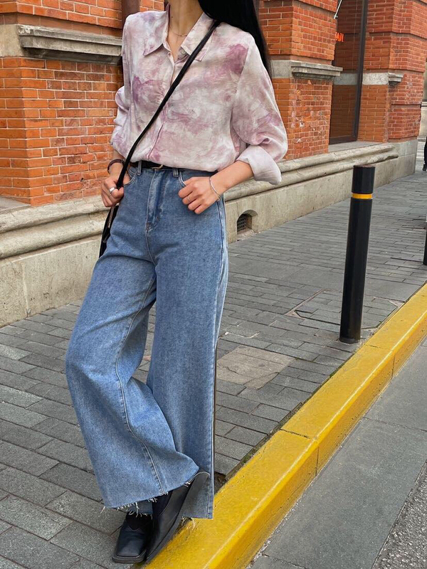 New year in early spring! [soul] loose and slim Korean jeans bx16107211kn# CLS