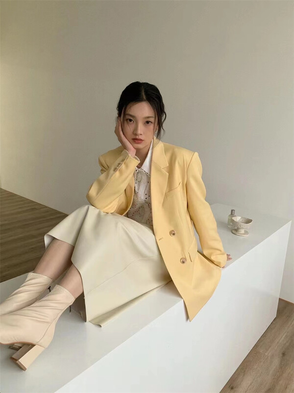goods in stock! New year in early spring! [blossom] Korean style fashionable and atmospheric breasted suit ys1-2517# zxx