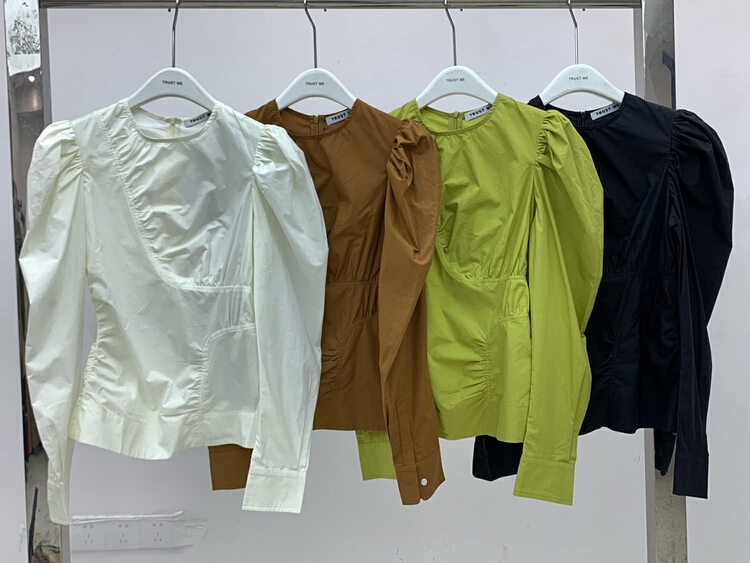 New year in early spring! [trust me] bubble sleeve fashionable lady blouse 20840# ozq