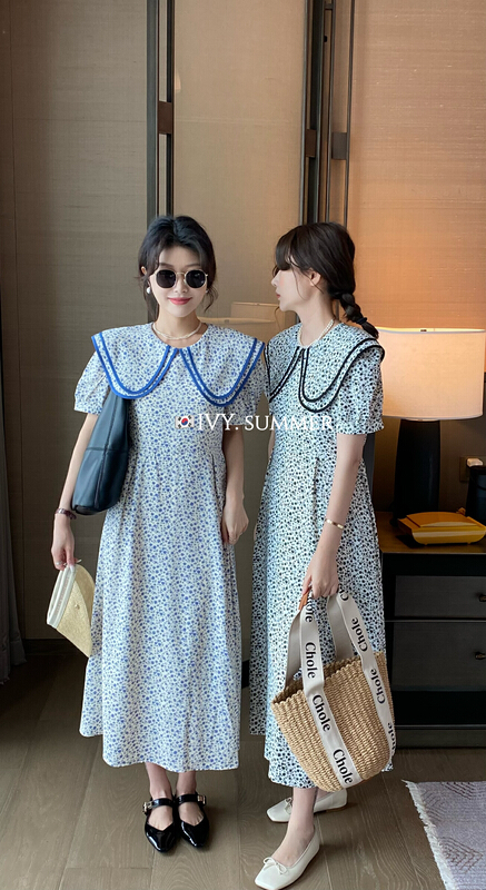 [Ivy] Korean style large lapel dress 88203# XJ