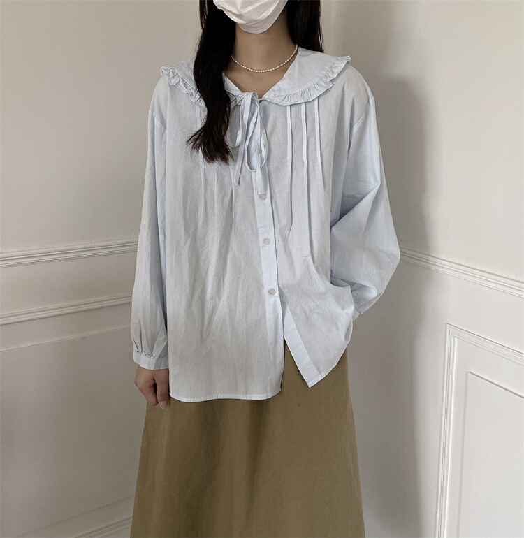New year in early spring! [NZJ] simple solid color baby collar shirt 820025\xyy