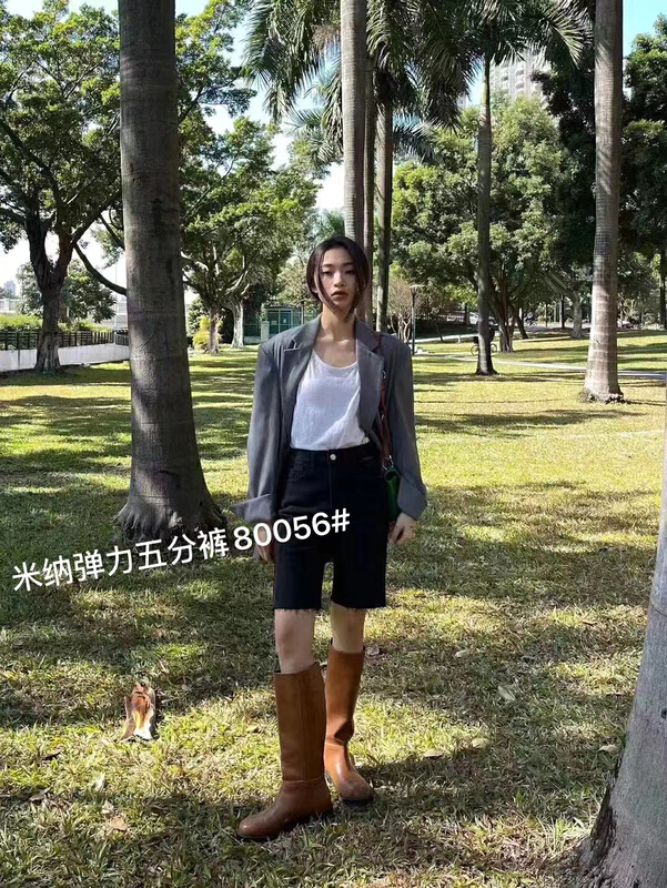 早春上新！【MINA】韓版簡約百搭牛仔褲  80056#  LSW