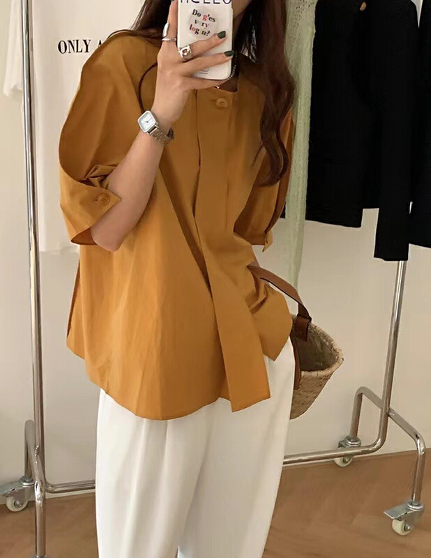 New in early summer! [the nice] Korean loose and simple shirt a9153# hjy