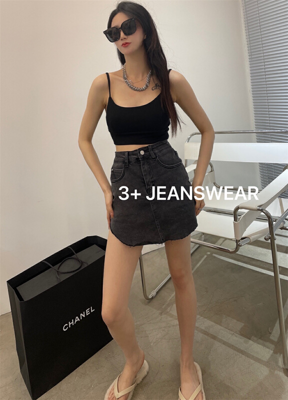 New in early summer! [3 +] Korean Short fashion denim skirt 2057# ozq
