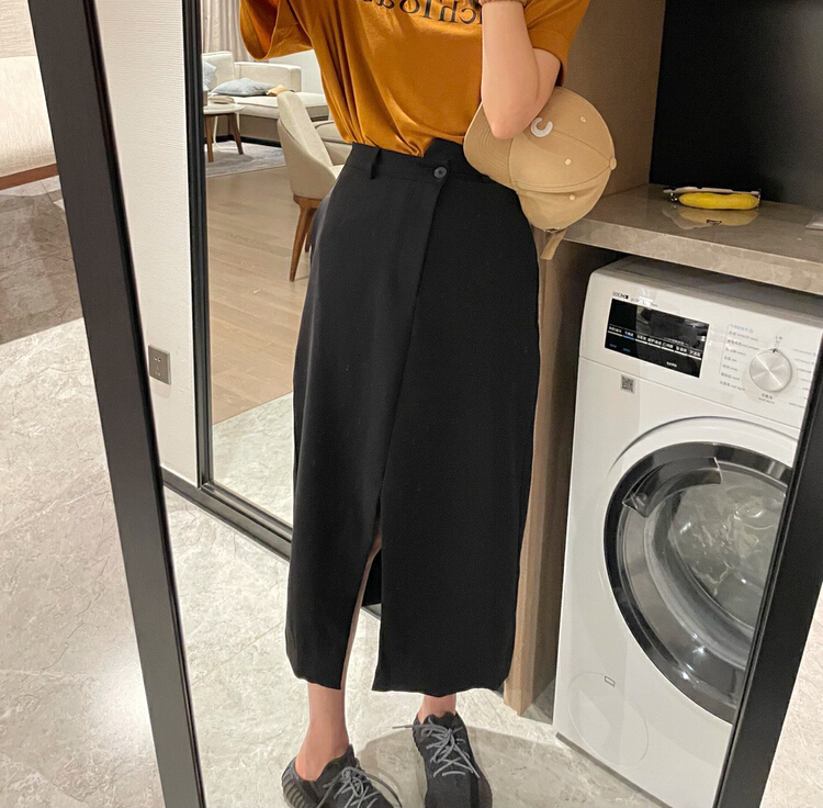 Original price 73.72! New year in early spring! [ISO Korean series] Korean version split irregular skirt 68730# hjy