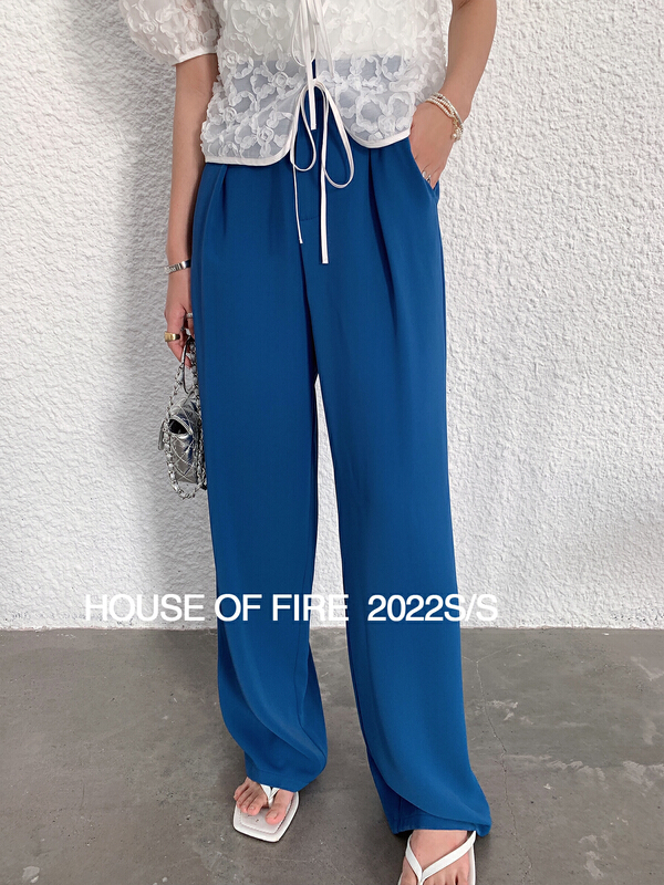 goods in stock! New year in early spring! [huohuohuo huodres] high waist slim casual pants 22038# ozq