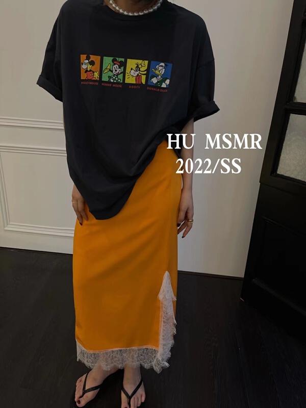 [Hu] Mickey print fashion short sleeve T-shirt 8009# LSL