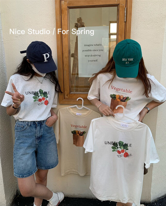 [naisijia] Korean print versatile short sleeve T-shirt 9938# ZSY