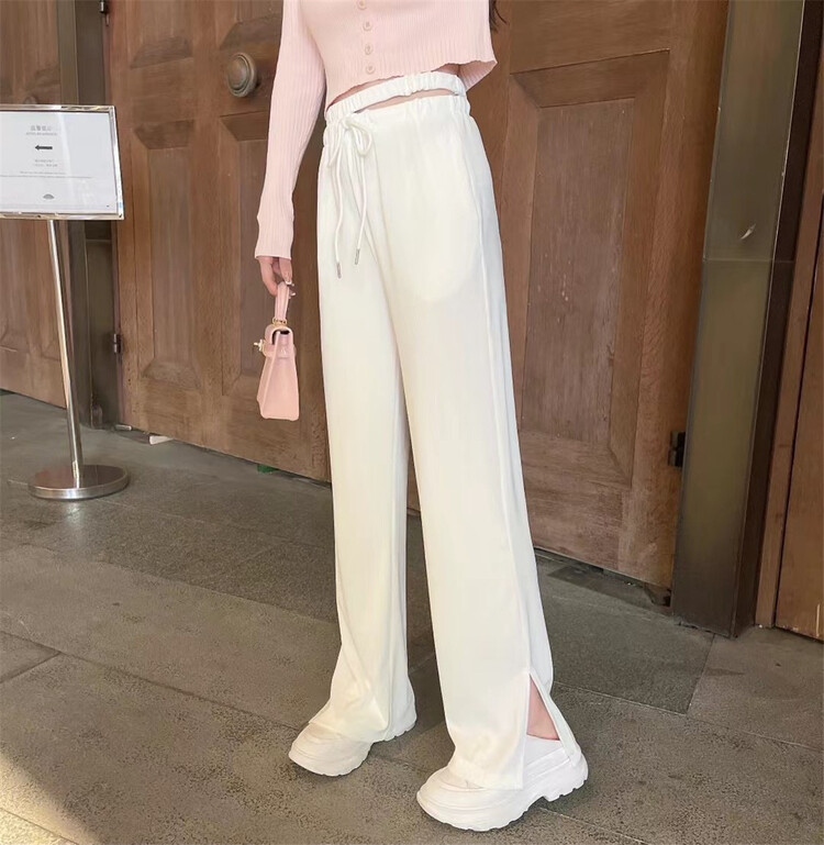 New year in early spring! [koumiya] design sense: hollow out waist, loose wide leg casual pants 8957# PCZ