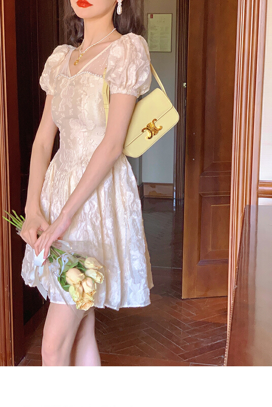 [L.L studio] French retro fashion dress 77146# PCZ