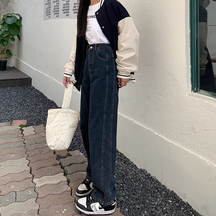 goods in stock! New year in early spring! [ten. Ten] Korean version age reducing elastic waist loose cover meat versatile thin jeans y348# jhy