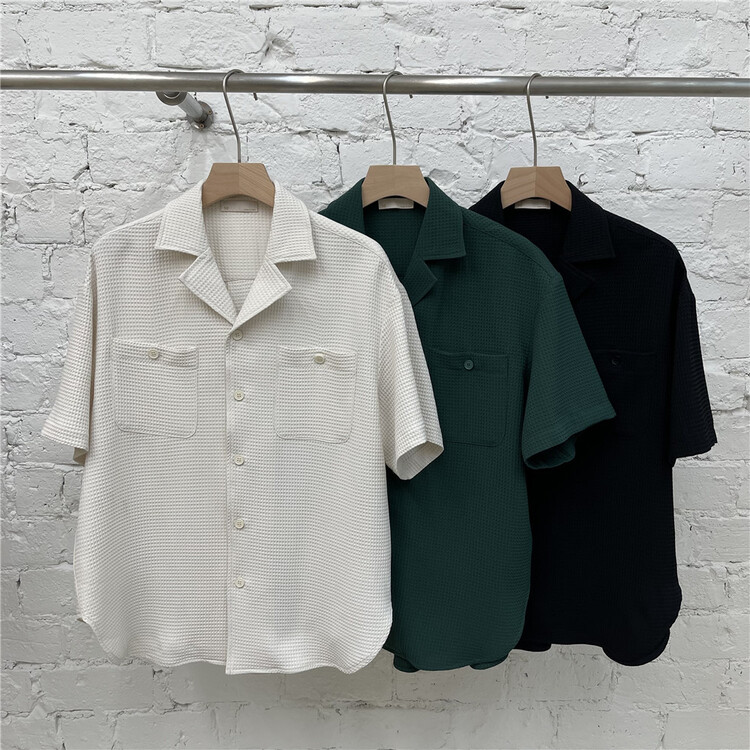 goods in stock! New in early summer! [MF] loose and simple single breasted shirt 6752-1# ZZL