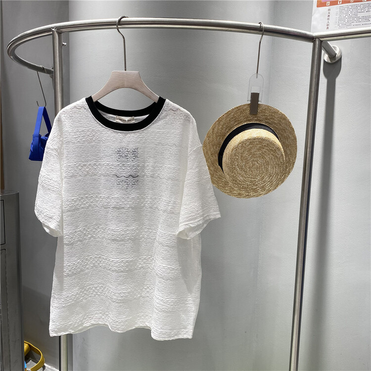 [miss happy] simple and versatile loose color matching short sleeve T-shirt 6193# WPL