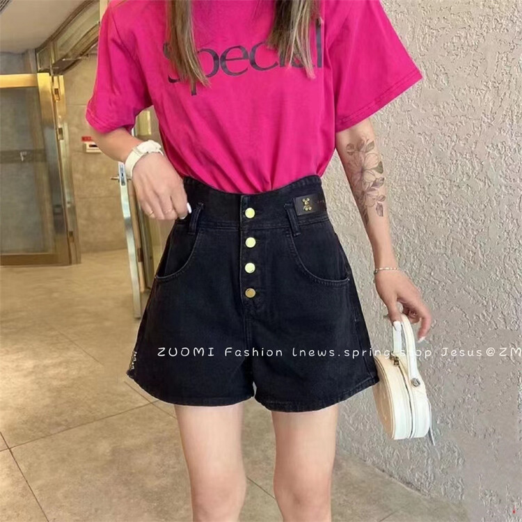 [洣 Cho] bear fashion Vintage denim shorts 6975# LSL