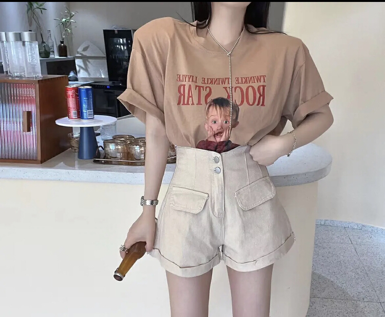 [ruru-clutching 2 store] Korean high waist versatile skirt 189# lwy
