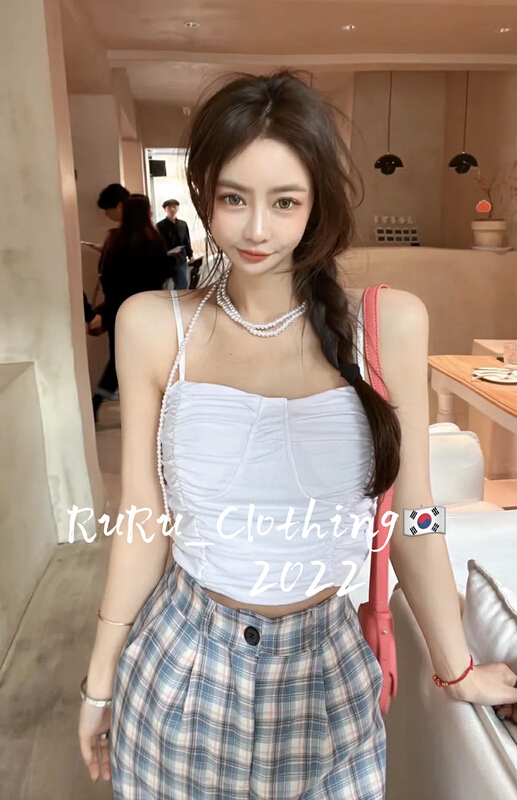 goods in stock! New in early summer! [ruru-clutching 2 store] simple and versatile slim vest / sling 360# lwy