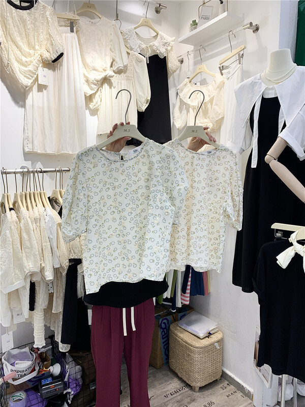 【MISU+】圓領套頭印花小衫  5676#  ZZL