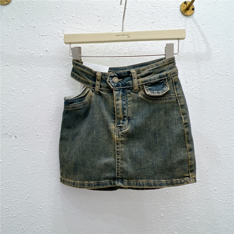[Xiaoyan family] waist hollowed out careful machine skirt 2712# XYJ