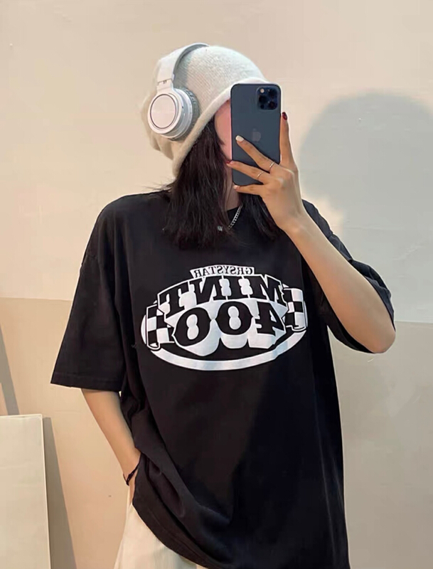 New in early summer! [lab eeda] simple and versatile letter loose sweet short sleeve T-shirt 2870# ozq
