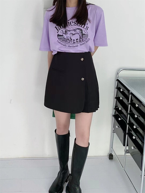 New year in early spring! [wink. U] Korean style simple design skirt ys1-8819# XJ