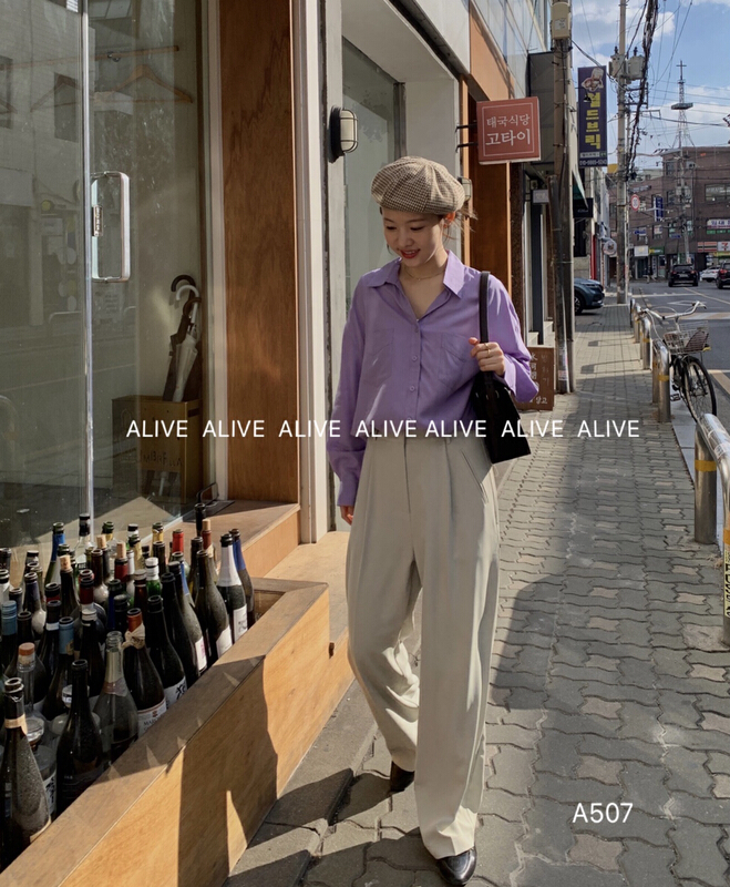 goods in stock! New year in early spring! [alive] comfortable and versatile simple trousers 13065# lwy