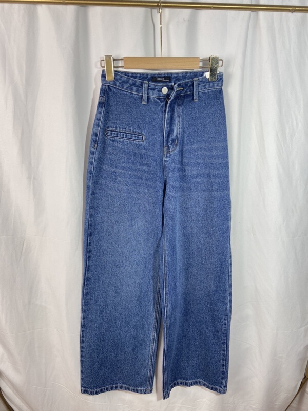 New in early summer! [Yi show shop] fashionable thin wide leg jeans 1065# Cl