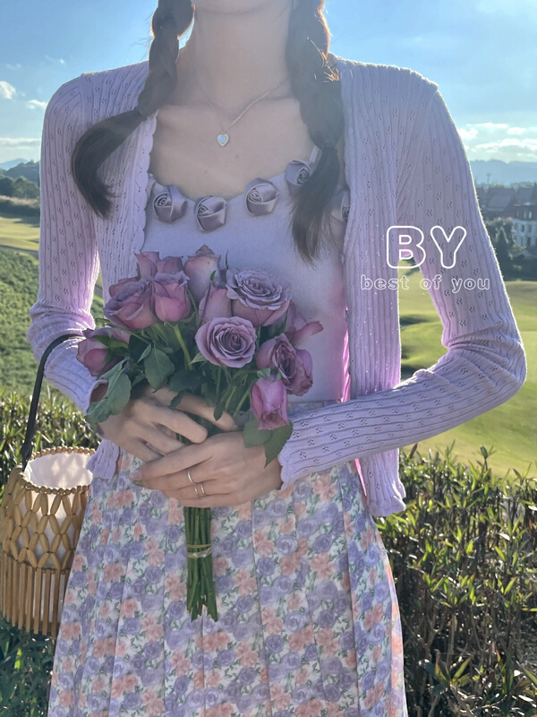 New year in early spring! [best of you] small fresh flower suspender vest ys1-6288# HBx