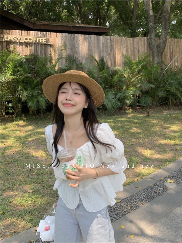 [miss. C studio] Korean sweet Ruffle shirt 6078# zxx