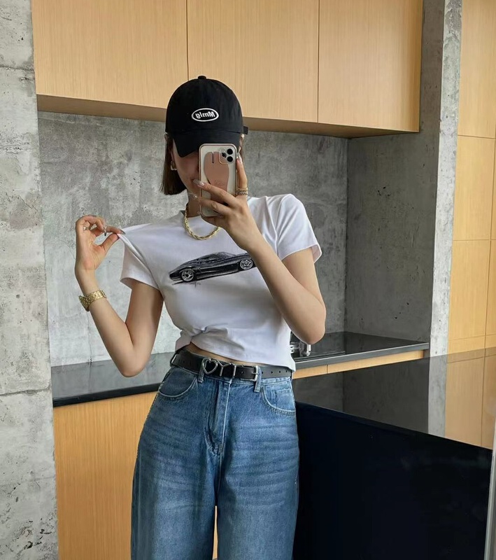 [July] vintage car short sleeve T-shirt a9021# zxx