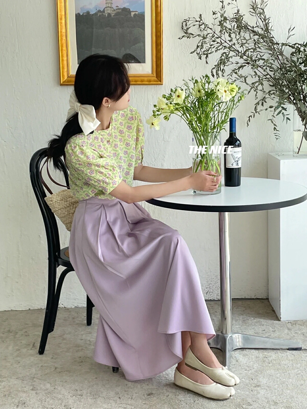 New in early summer! [the nice] Korean small clear flower shirt a9126# hjy