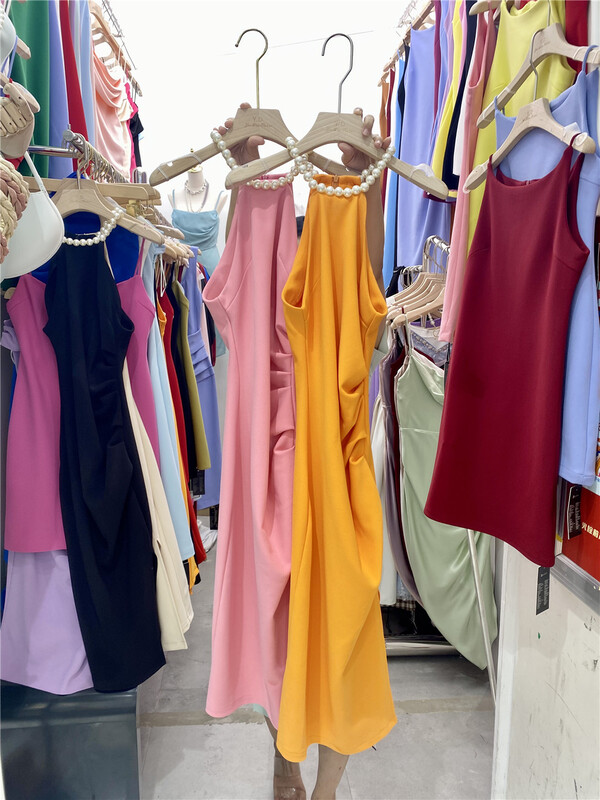 New in early summer! [Yandian] little woman looks thin pearl dress 271# JJ