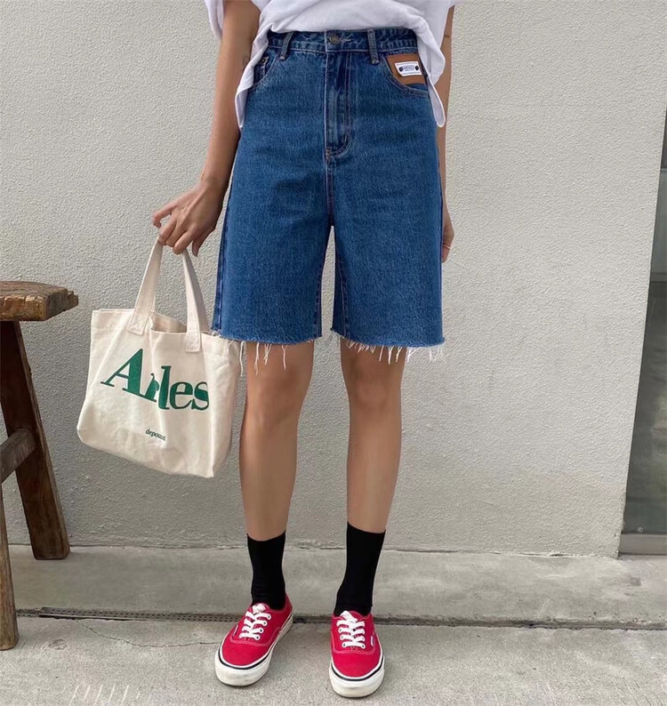 New year in early spring! [one seven] fashion label Vintage Western style denim shorts nz1220# LSL
